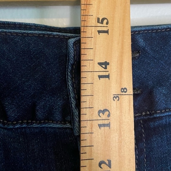 Lane Bryant Boot Cut Jeans Size 26 Cropped Raw Hem Mid Rise Stretch Color Blue - Picture 5 of 9